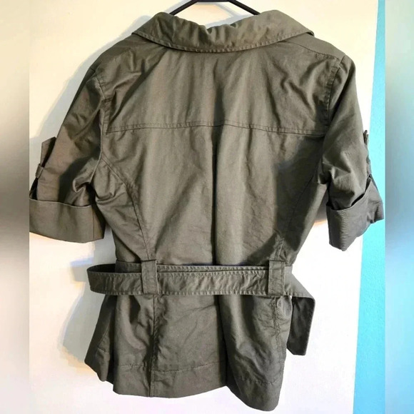 Kenneth Cole Reaction Army Green Jacket Size 8 - Picture 5 of 5